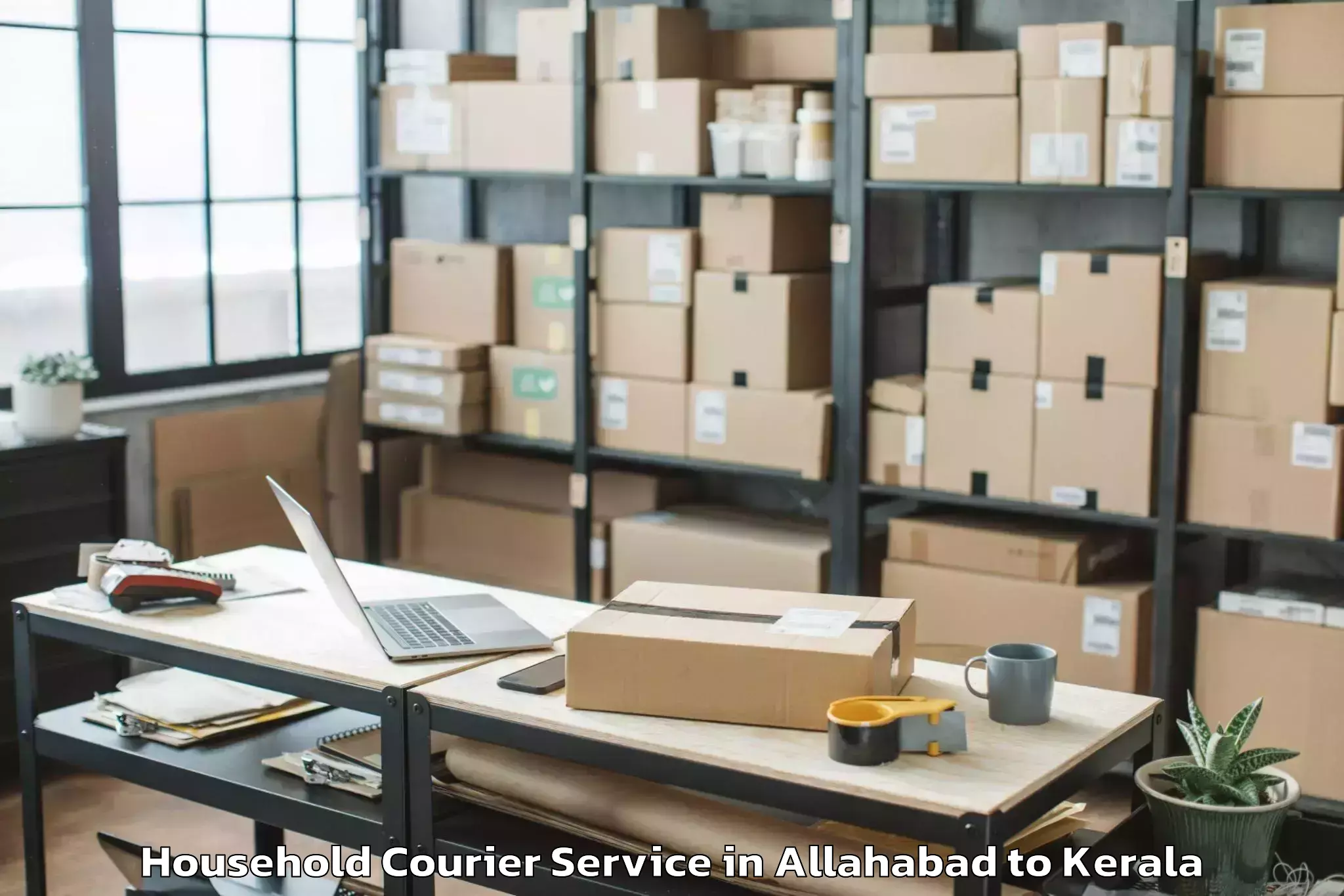 Affordable Allahabad to Ayoor Household Courier